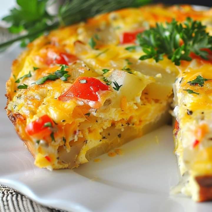 Cheesy Potato Frittata