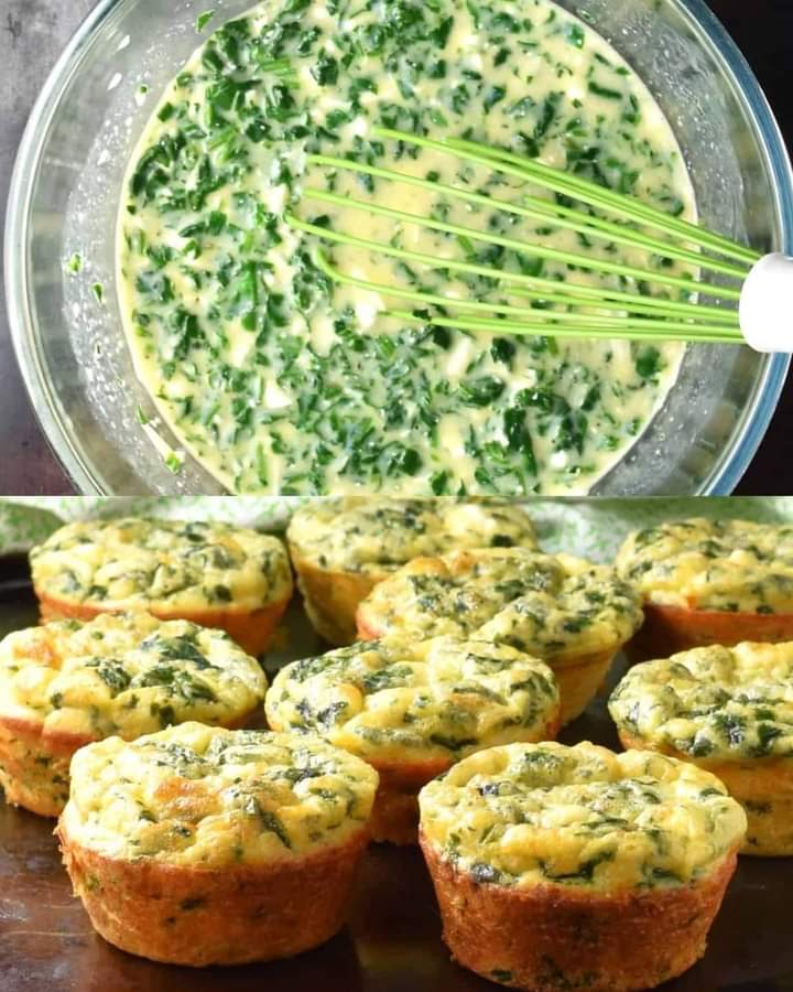 Spinach and Cheese Muffins